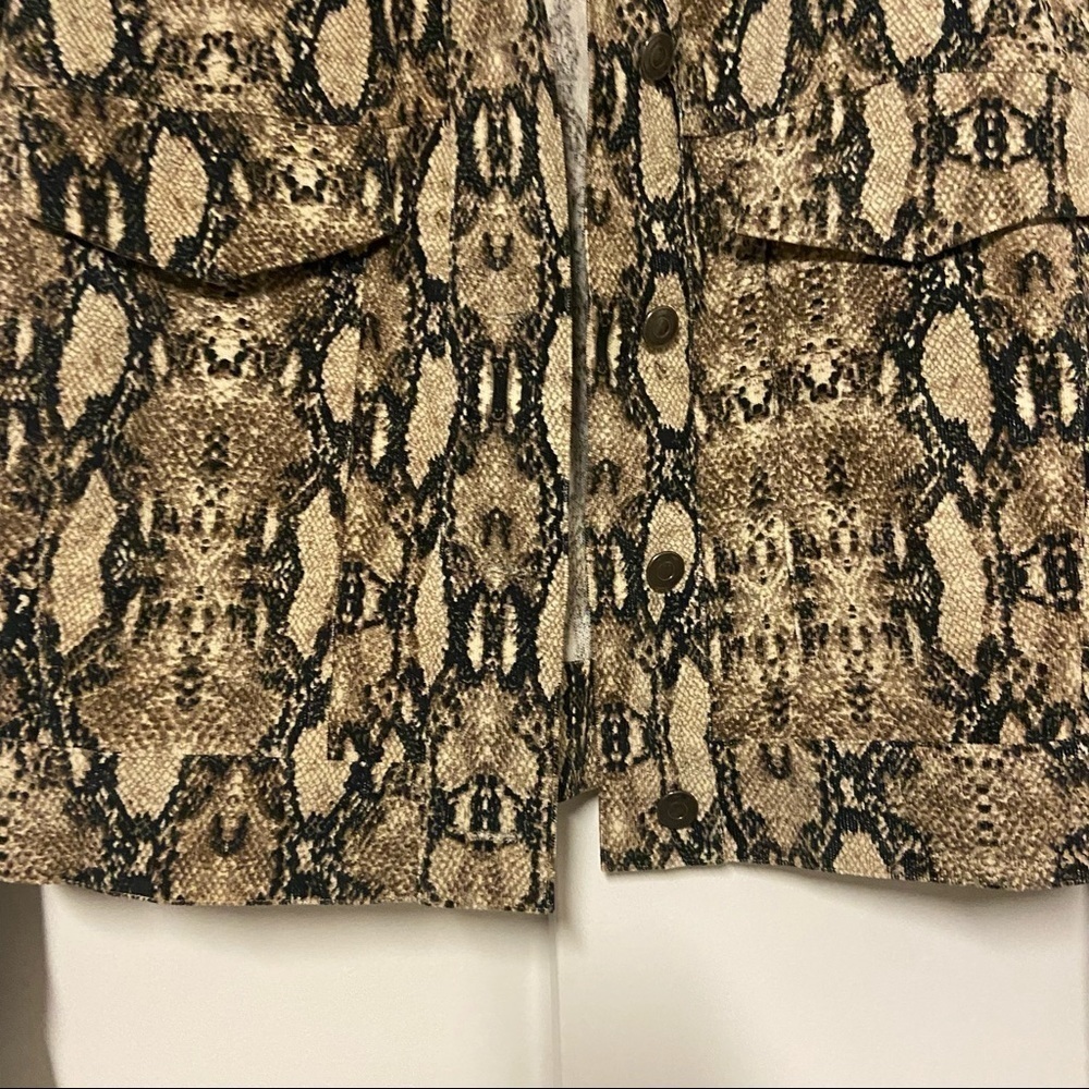 Unknown Brand Sample Snake Print Jacket Size Small - image 3